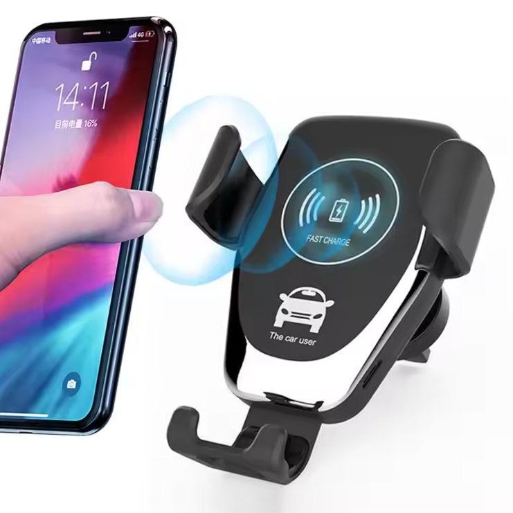 Auto-Clamping Wireless Car Charger — 10W Fast Charging Phone Mount